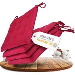 Gräfenstayn Stuhlkissen Sitzkissen 40x40cm Haltebänder Indoor Outdoor, robustes Sitzkissen für Indoor & Outdoor, mit Haltebändern