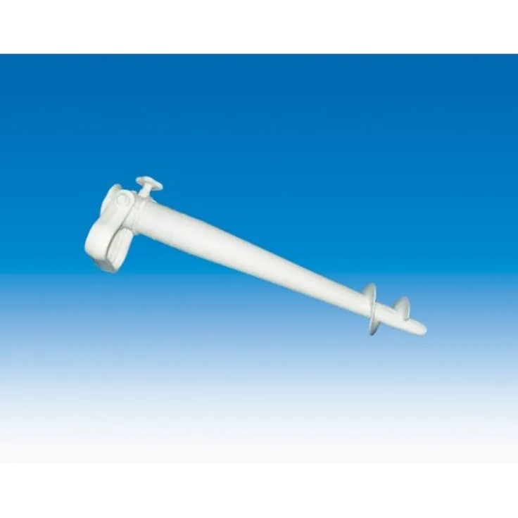 Sonnenschirmhalter Modell "Schraube" für Schirmstöcke < 27mm