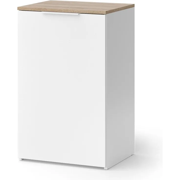 Kommode Wido Weiß 50 x 80 cm mit Regal Vicco