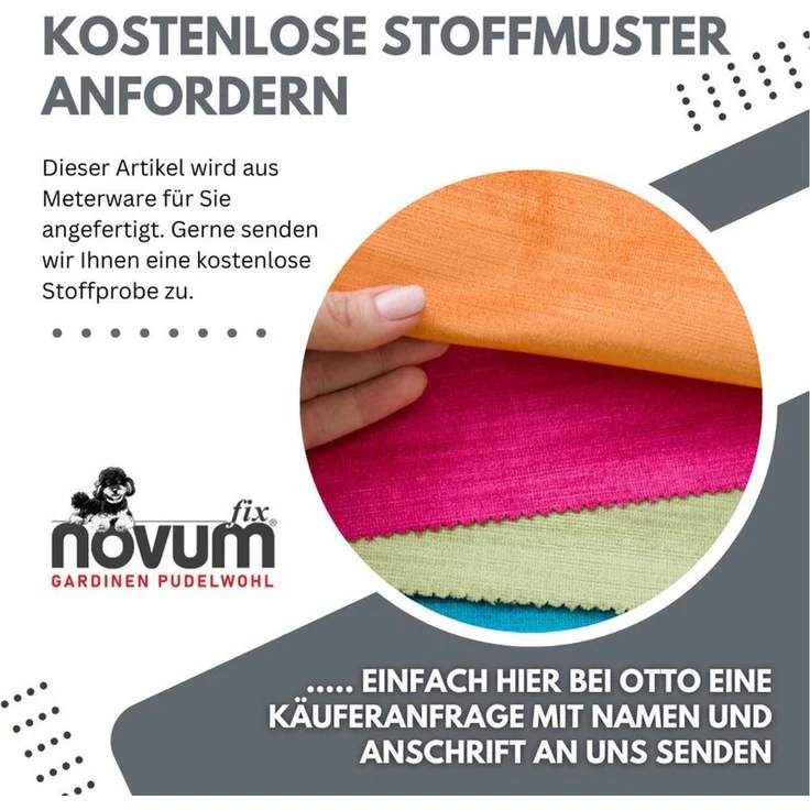 novumfix Gardine Voile weiß Kräuselband verschiedene Längen, transparent, transparent – Bild 4