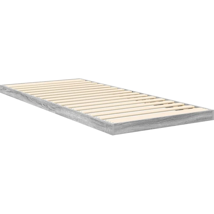 vidaXL Bodenbettrahmen, Holz Grau Sonoma, 71,5x190 cm – Bild 7