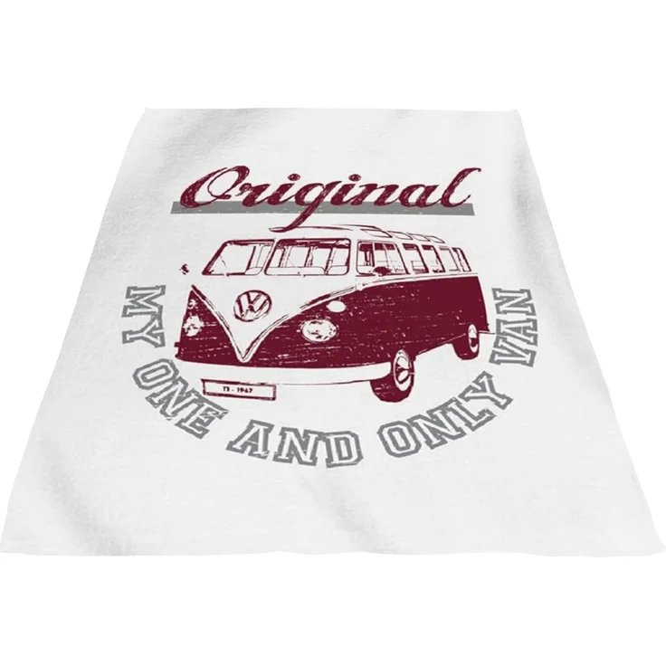 Wohndecke VW Volkswagen Decke Bulli T1 My One and Only 130x170 cm Kuscheldecke, BERONAGE, passend zur Bettwäsche, ideal für Sofa, Couch, Bett, Auto – Bild 5