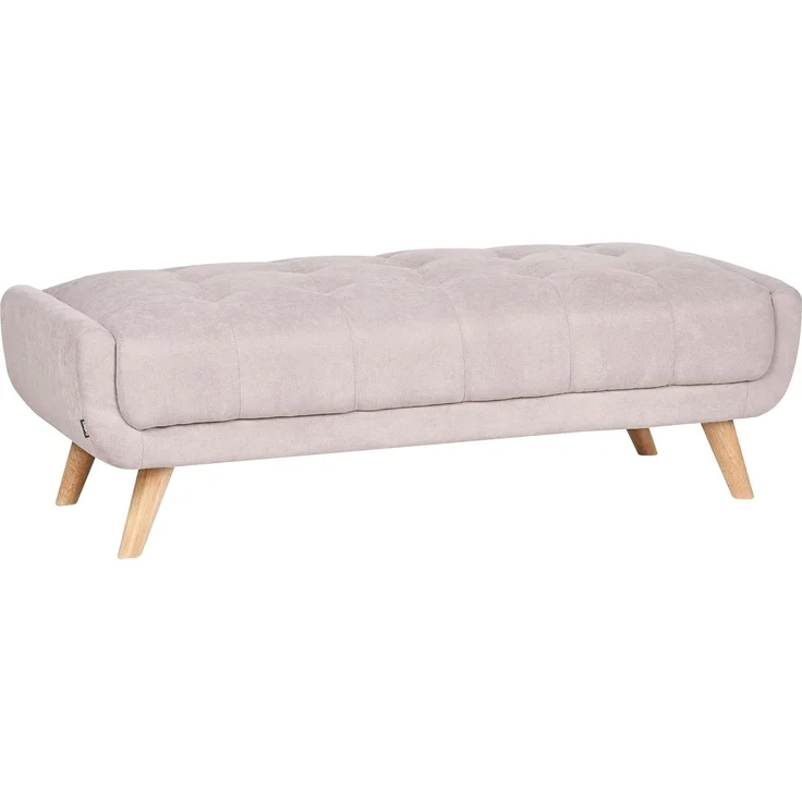 Ottomane HABO Stoff Taupe – Bild 1
