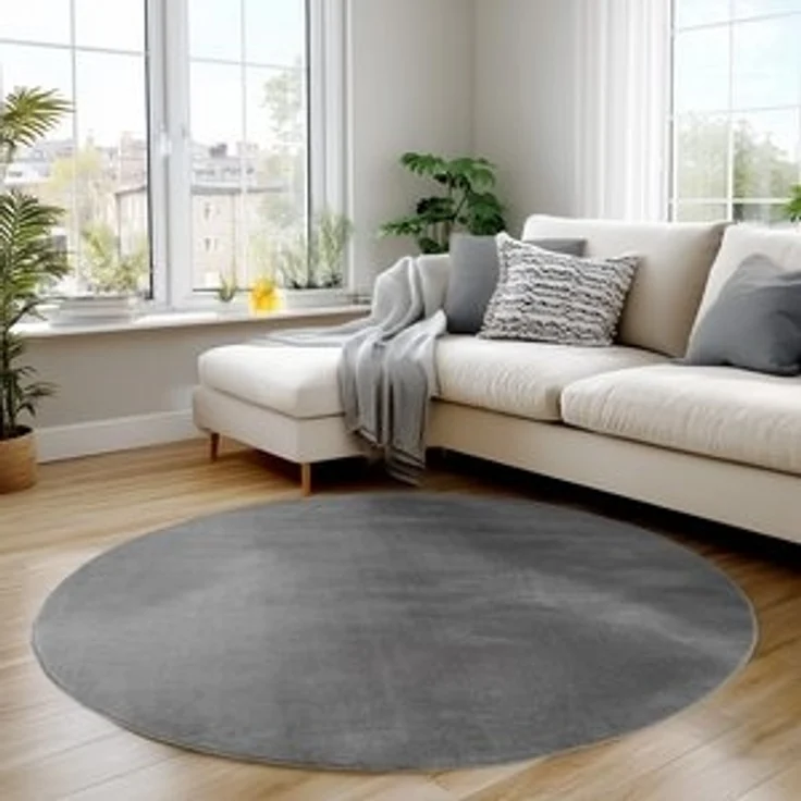 Carpettex Veloursteppich Unicolor - Einfarbig, Läufer, Höhe: 11 mm, Perfekt geeignet für Wohnzimmer, Schlafzimmer,Küche,Kinderzimmer – Bild 6