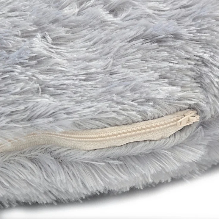 Aumüller Tierkissen Wärme- und Kühlkissen für Katzen, gefüllt mit Dinkelkernen, Grau – Bild 2