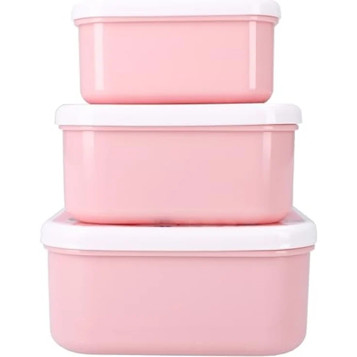 Vadobag Lunchbox Snackbox 3 tlg. Brotboxen, Polypropeen (PP), Polystyreen (PS), (3-tlg) – Bild 5