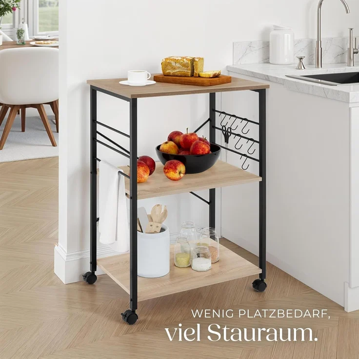 tectake Servierwagen Rugby, Industrial Style – Bild 6