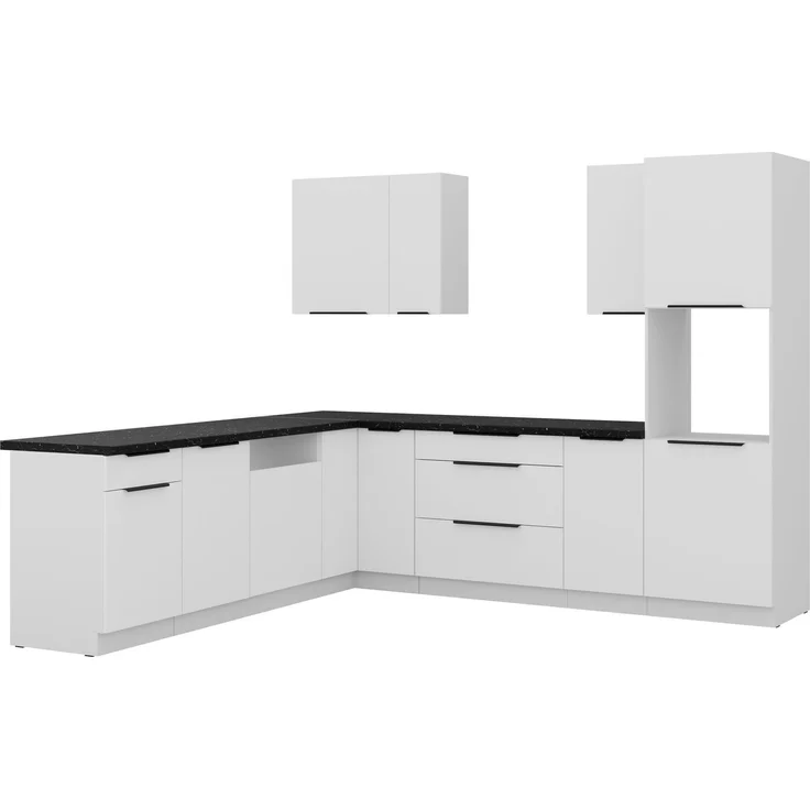 Winkelküche ARIA K-WH ECKE 2 - 250 x 270 cm Anti Fingerprint Küchenzeile Küchenblock Singleküche Einbauküche Küche Eckküche – Bild 7