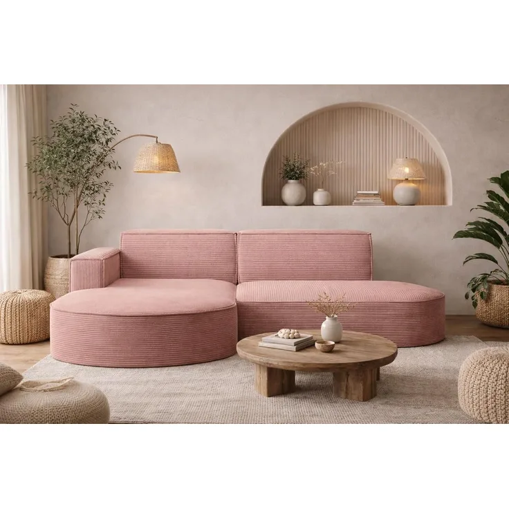 Kaiser Möbel Ecksofa Designer MODENA STUDIO L stoff Poso und Neve