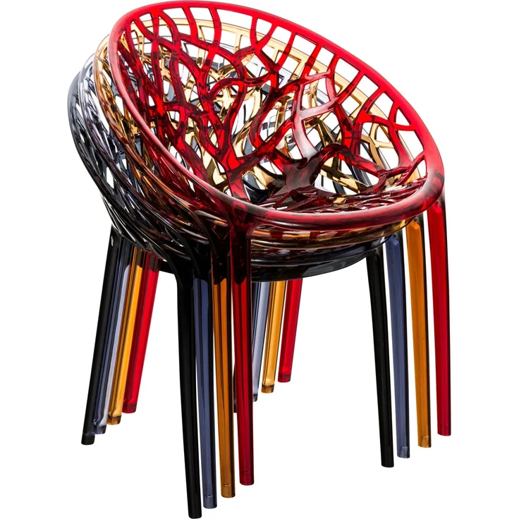 2er SET Stapelstuhl CRYSTAL, gold – Bild 9