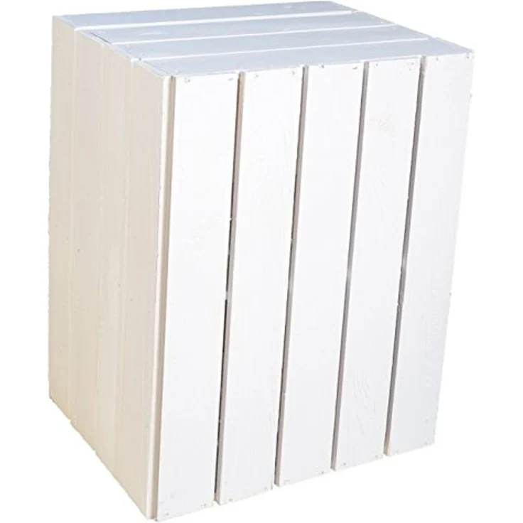 Kistenkolli Altes Land Allzweckkiste Obstkistenregal "Johanna" neu - weiß - quer Holzkiste Ablageregal (Spar-Set, 1er Set) – Bild 3