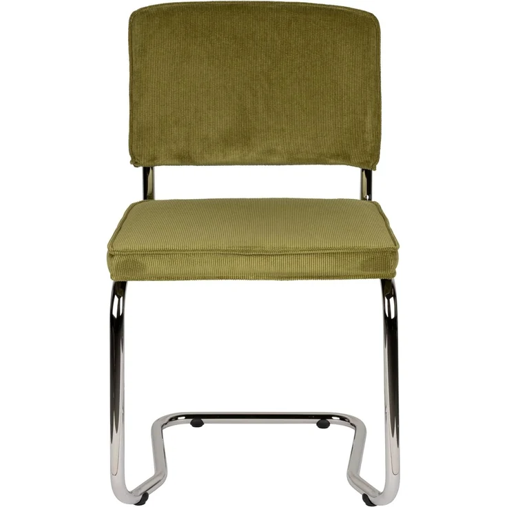 Zuiver Esszimmerstuhl Ridge Kink im 2er-Set, Stoffbezug Grün mit Stahlgestell, Retro-Design fürs Wohnzimmer – Bild 3
