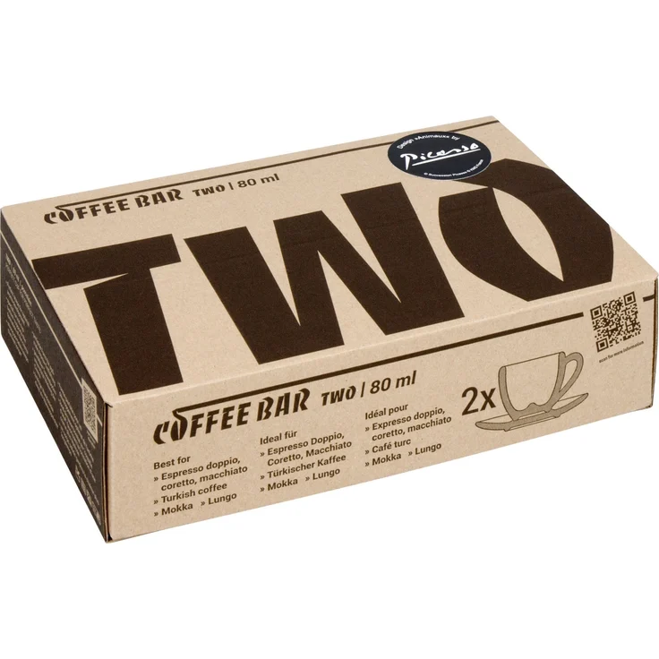 KÖNITZ 2er Set Coffee Bar TWO Picasso Espressotasse mit Untertasse 80 ml im Geschenkkarton – Bild 6