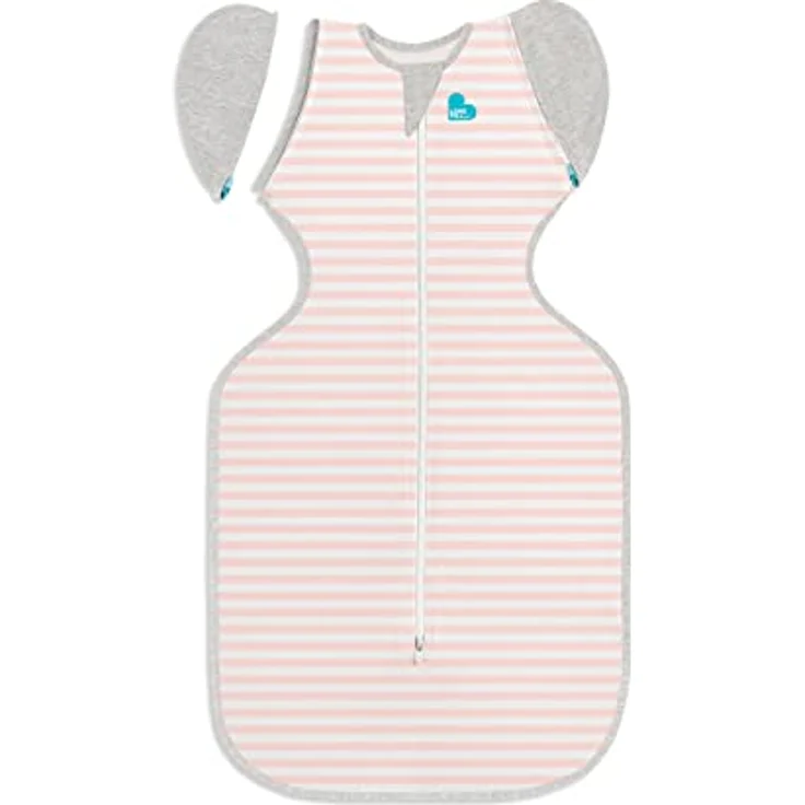 Love To Dream Übergang Pucksack, Baby Schlafsack, XL (11-14kg), ideal für Moderate Temperaturen 20-24°C, Arme hoch, zweiweg-Reißverschluss für einfaches Windelwechseln, abzippbare Flügel, Rosa – Bild 2