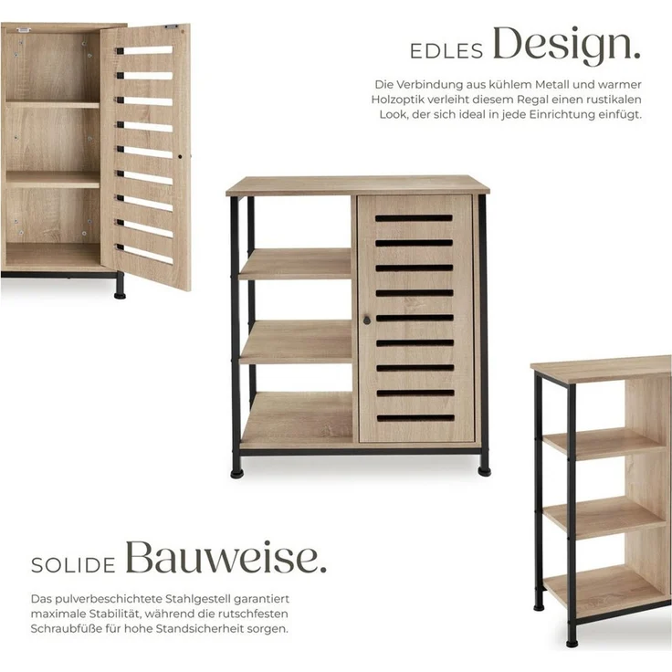 tectake Highboard Sideboard, Industrial Style – Bild 2