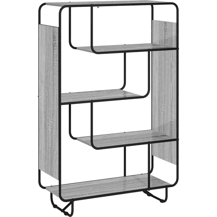 vidaXL Highboard Sonoma-Grau 93.5 x 37.5 x 144 cm Holzwerkstoff 8007951 – Bild 2