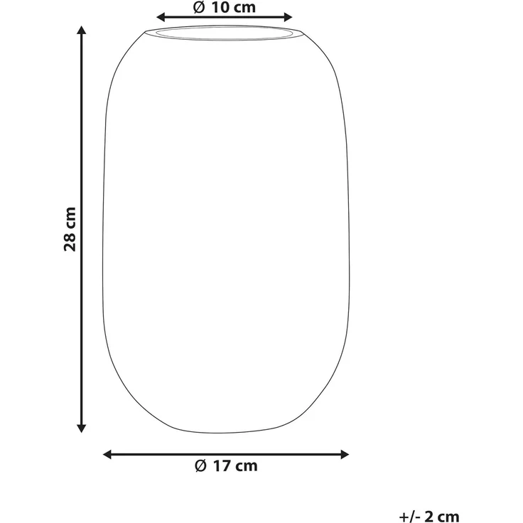 Blumenvase KYRAKALI 28 cm Glas Transparent – Bild 3