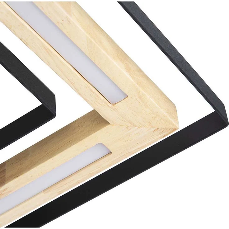 LED Deckenleuchte, dimmbar, Bambus natur, L 46 cm – Bild 9