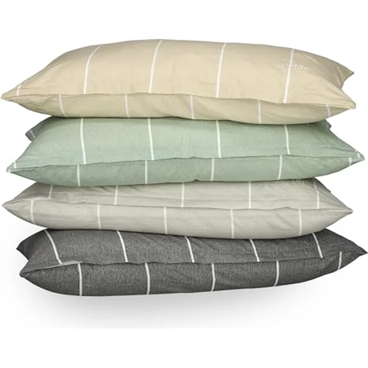 Esprit Bettwäsche HARPLINES Renforcé Kissenbezüge und Bettwäsche, Baumwolle, 2 teilig, 40 x 40 cm 2er Pack in Beige – Bild 10