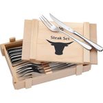 WMF Steakbesteck-Set, 12-tlg., Edelstahl silber
