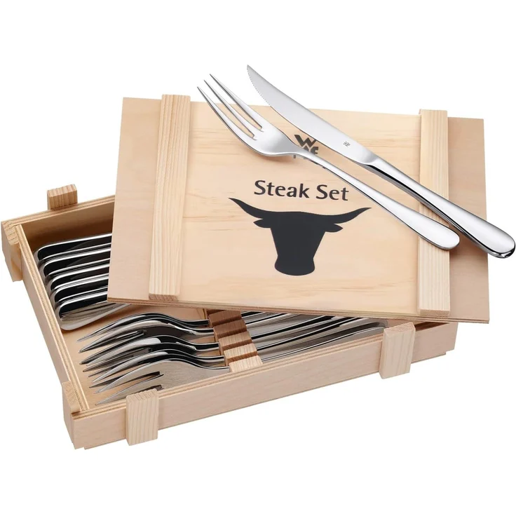 WMF Steakbesteck-Set, 12-tlg., Edelstahl silber – Bild 1