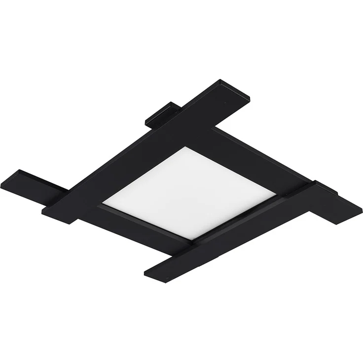 LED Deckenleuchte, Backlight, schwarz, L 59 cm – Bild 1