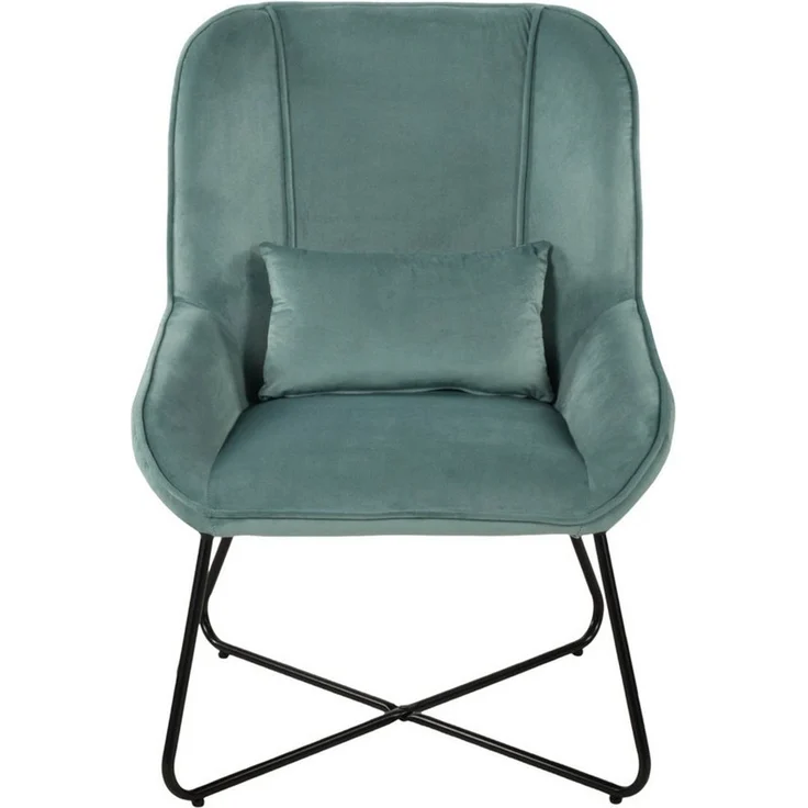 Duo Collection Loungesessel Algona, Relaxsessel mit Hocker, Samt-Optik, Cocktailsessel – Bild 2