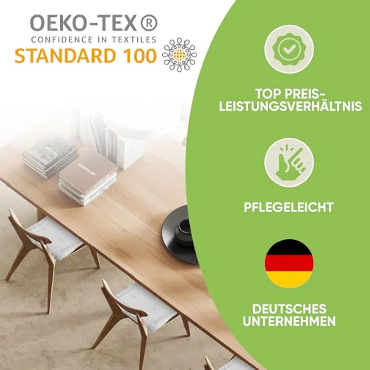 Gräfenstayn Sitzkissen 4er Set 40x40 cm mit 8 cm Polsterung aus 100 % Baumwolle -, robustes Sitzkissen für Indoor & Outdoor, bequemes Bodenkissen – Bild 7