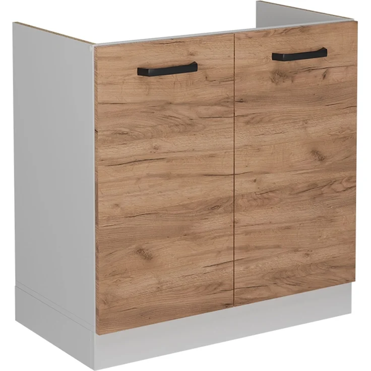Küchenfront R-Line Goldkraft Eiche 79.2 x 71.3 cm Möbelfront für den Spülenunterschrank Vicco – Bild 5