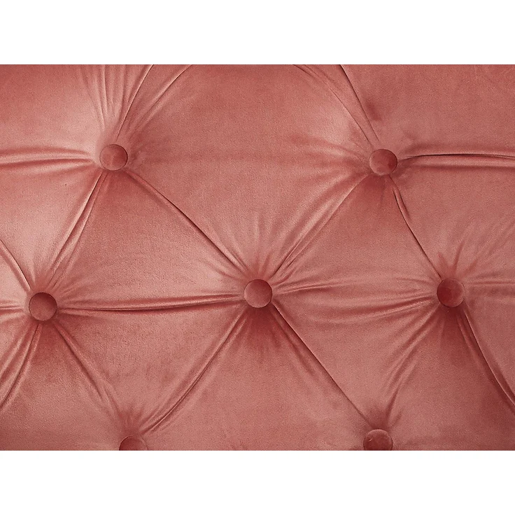 Vente-unique - CHESTERFIELD - Sessel mit gerader Rückenlehne - Holz, Platte - Holz - Puderrosa - 82 x 78 x 72 cm – Bild 6