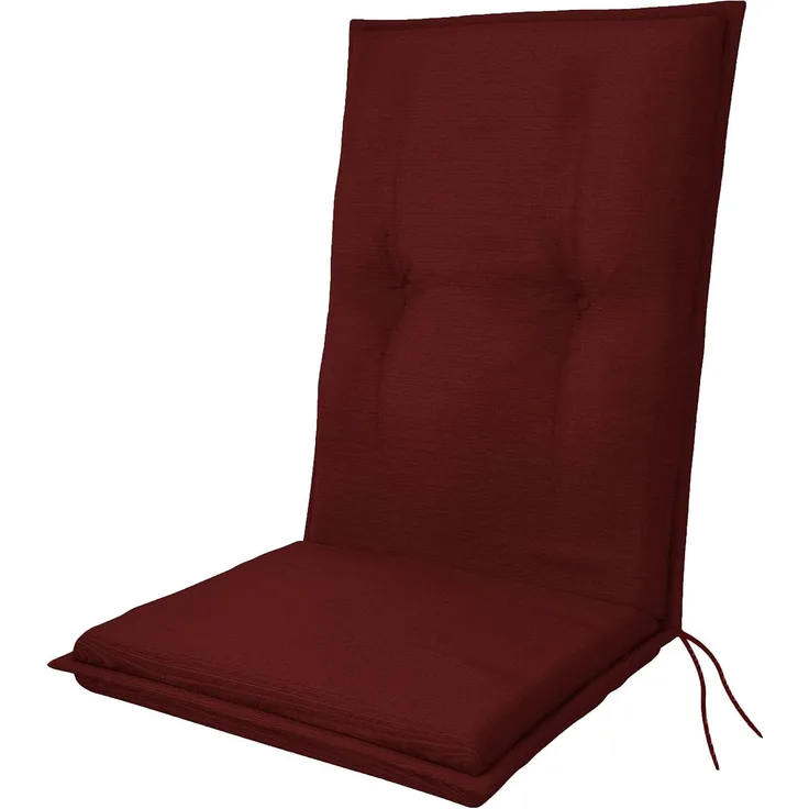 Doppler Auflage Midi Star ca. 110 x 48 x 6 cm, bordeaux, mit Stehsaum