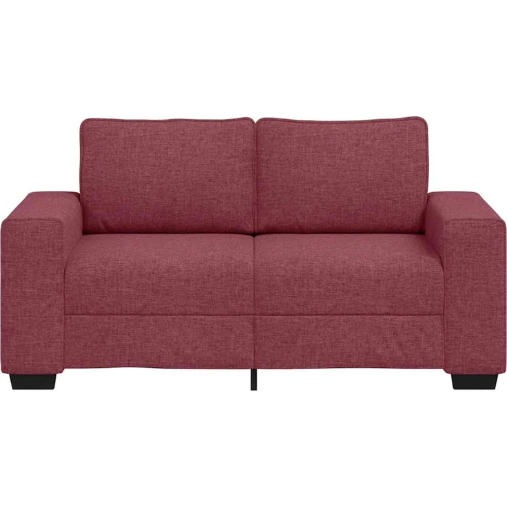 vidaXL 2-Sitzer-Sofa Weinrot 160x77x82 cm Stoff 4105159 – Bild 3