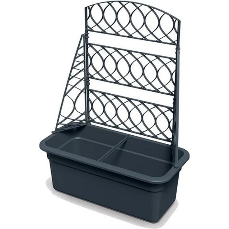 Prosperplast Blumenkasten mit Pergola (Bloma), mit Rankhilfe, wetterbeständig, Garten, Terrasse – Bild 4