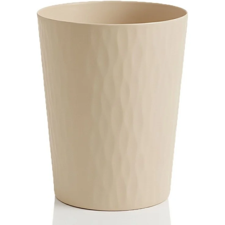 Sinoba Papierkorb moderner Mülleimer Papiereimer 9099, rund, 12 l, Beige – Bild 1