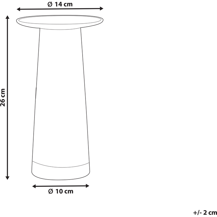 Blumenvase MANNA 26 cm Glas Transparent – Bild 2