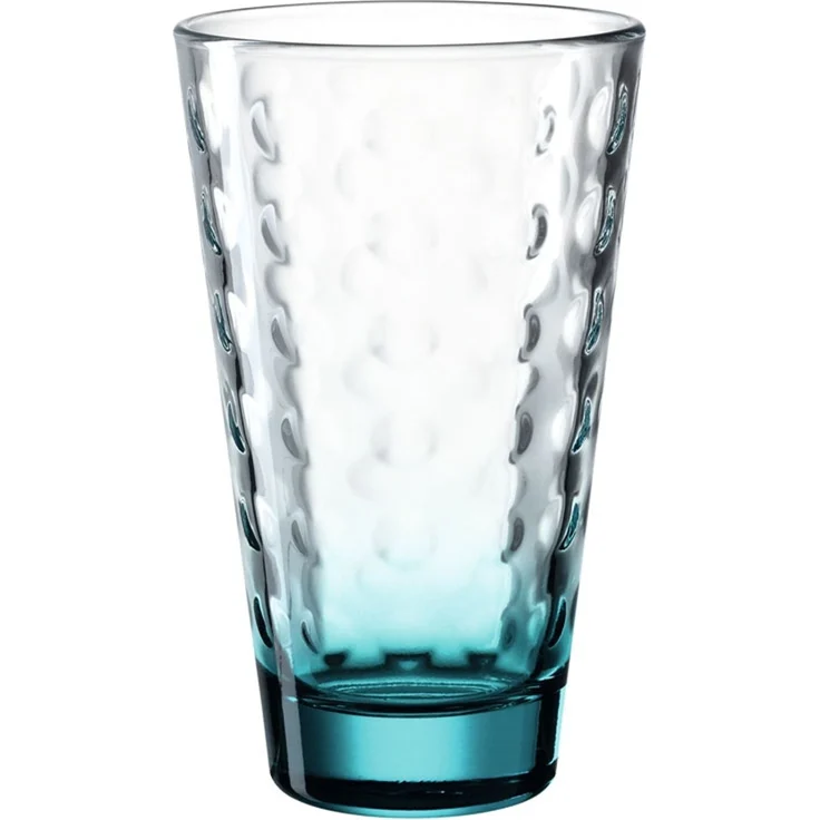 Leonardo OPTIC Trinkglas groß 300 ml Boden Bunt 6er Set – Bild 6