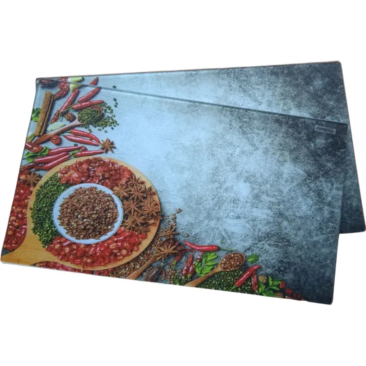 Glas Herd-Abdeckplatten 2er-Set Herdabdeckplatten Ceranfeldabdeckung Glasplatten