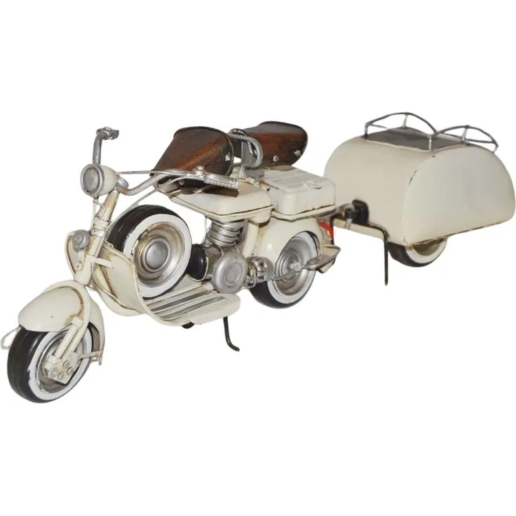 Nitsche Blechmodell Roller mit Kofferanhänger Bj. 1954 (37715) Modell Oldtimer