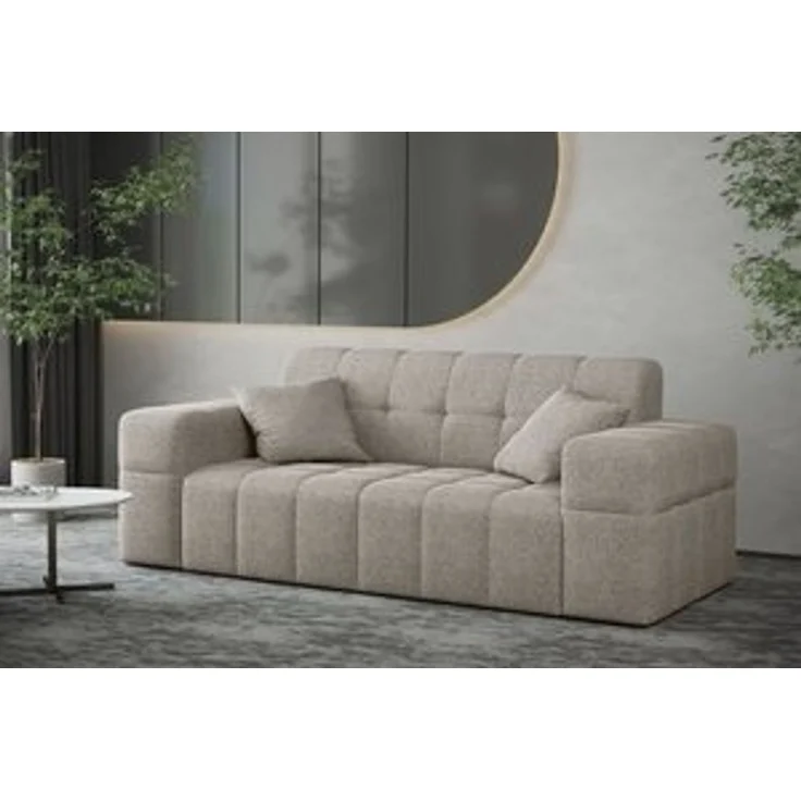 Sofa Designersofa NANCY 2-Sitzer in Stoff Neve Macchiato – Bild 5