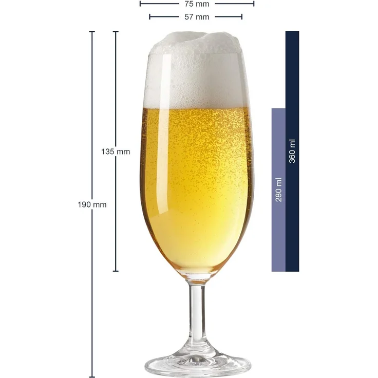 Leonardo DAILY Bierglas 360 ml 6er Set – Bild 2