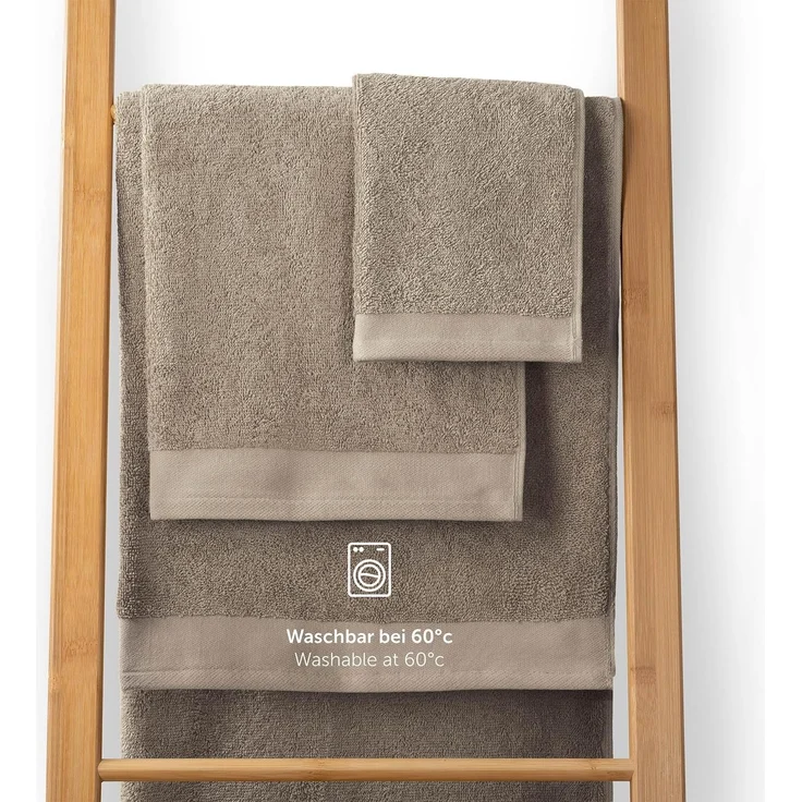 Blumtal Badetücher Premium weiche Frottier 2er Set mit Aufhängschlaufen, Frottee (2-St), Baumwolle Oeko-TEX Zertifiziert, saugstark – Bild 4