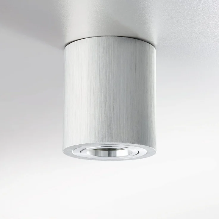 Heitronic Nr. 500735-HE Aufbauleuchte ADL9001 Rund schwenkbar aluminium GU10 – Bild 1
