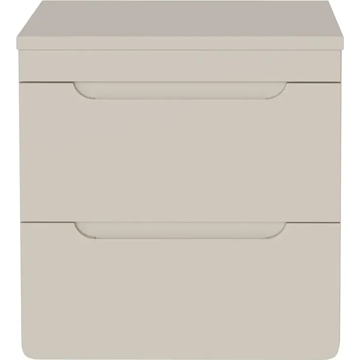 Vente-unique - ARUBA Waschbeckenmöbel Holz, Platte Beige - B 46 cm x H 59 cm x L 60 cm – Bild 2