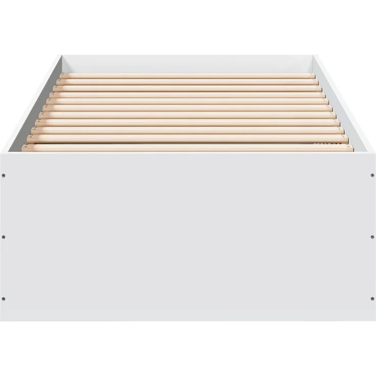 vidaXL Bodenbettgestell Weiß 80 x 200 cm Holzwerkstoff 3429541 – Bild 4