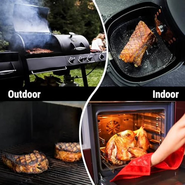 ThermoPro TempSpike Plus 180M kabelloses Fleischthermometer mit verbesserter ultradünner Sonde Bluetooth-Bratenthermometer für den Außengrill Smoker Grillthermometer mit APP für BBQ Küchen – Bild 8