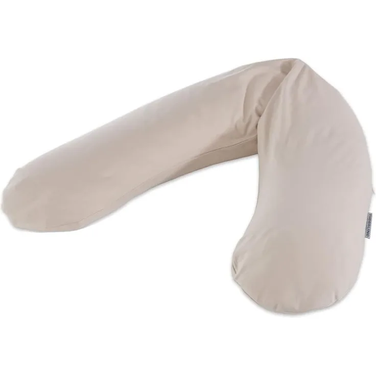 Theraline Stillkissen "Das Original" Polyester Hohlfaser Bezug 190 cm 167 Kieselgrau (Bamboo)