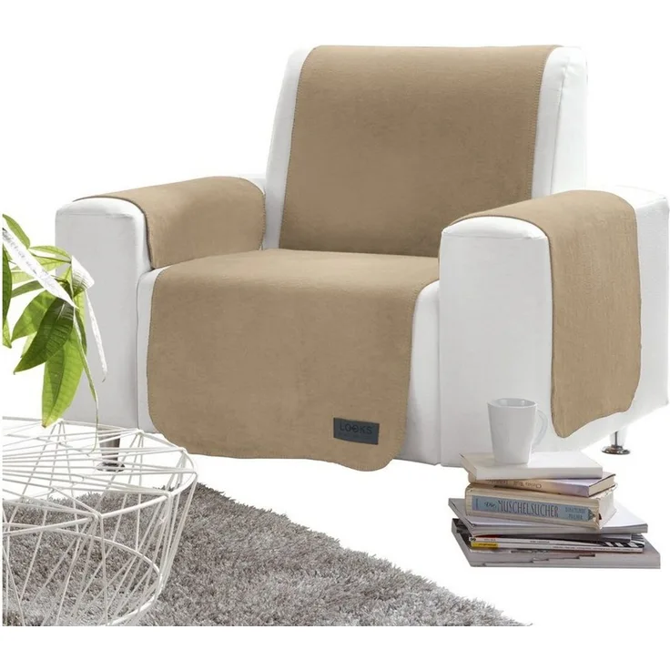 LOOKS by Wolfgang Joop Sesselschoner Sessel- und Sofaschoner, Baumwollmischung Uni