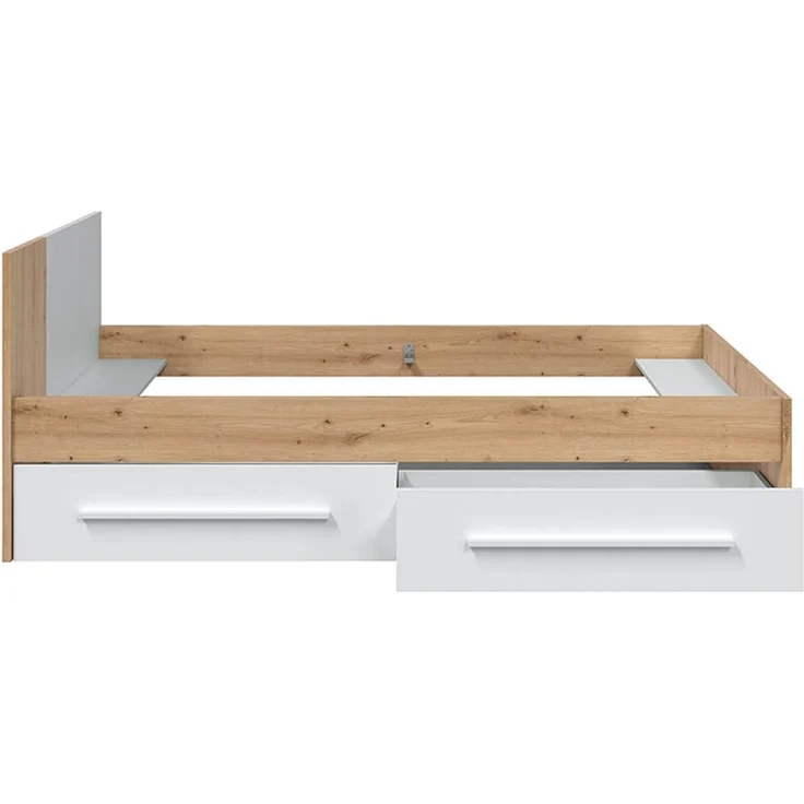 Jugendzimmer-Set >NOA< in Nodi-Eiche/Artik-Weiß - 196x77x92 (BxHxT) – Bild 4
