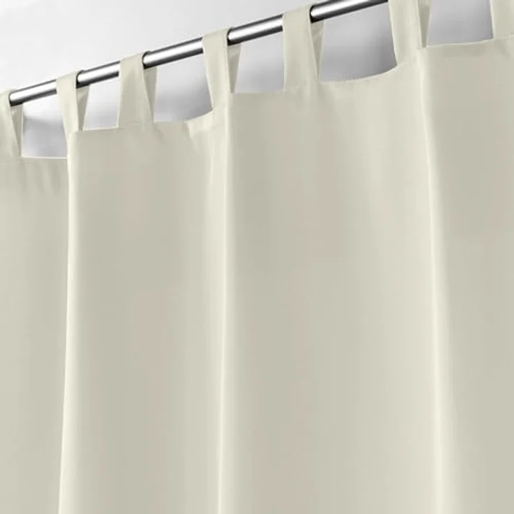 U10 Gardine mit Schlaufen ESSENTIEL - Büro & Esszimmer & Wohnzimmer & Küche & Schlafzimmer Schlaufen- & Ösenvorhänge in Natur – Bild 4