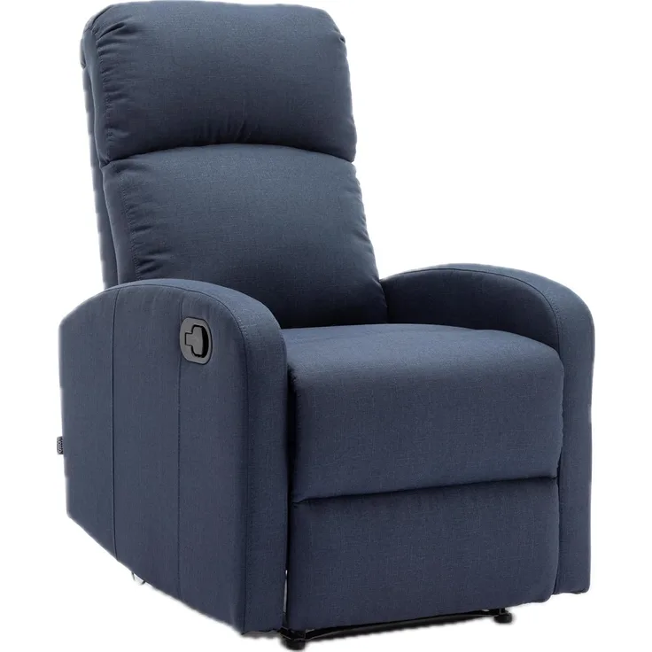 ASTAN HOGAR Fernsehsessel Modern Relaxsessel Premium Plus AH-AR30610DN Denimblau Polyester-Baumwolle-Mischung 3 Positionen Reclinierbar Wohnzimmer Entspannen